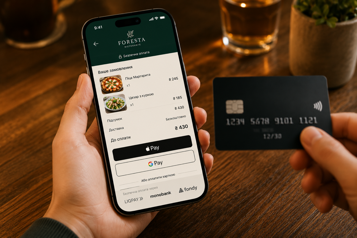 Екран оплати з Apple Pay
